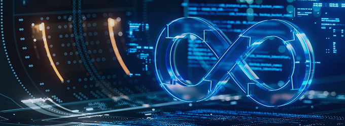 Inżynierowie DevOps automatyzują cykl życia CI/CD, wizualizując integrację i wdrażanie kodu w jednej pętli.