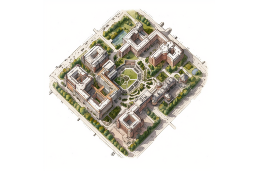 Mapa do campus na aplicação Android