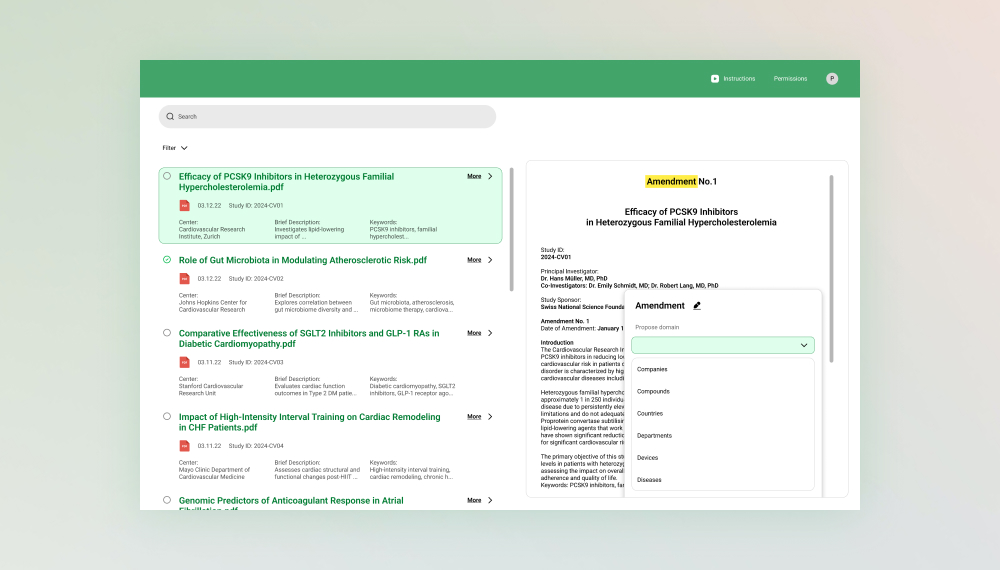 Medical research software..