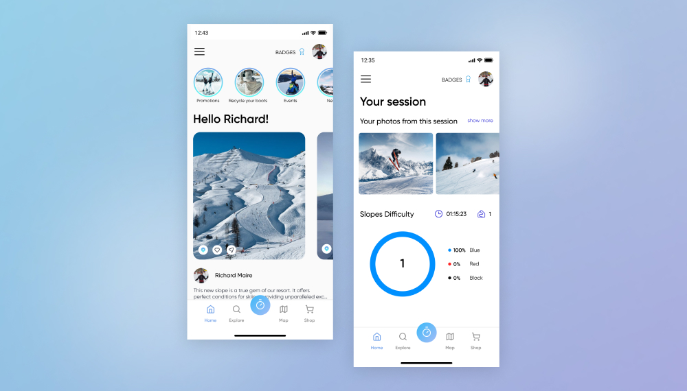 Mobile app redesign..