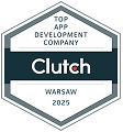 Clutch Top App Development Company Warsaw 2025 badge