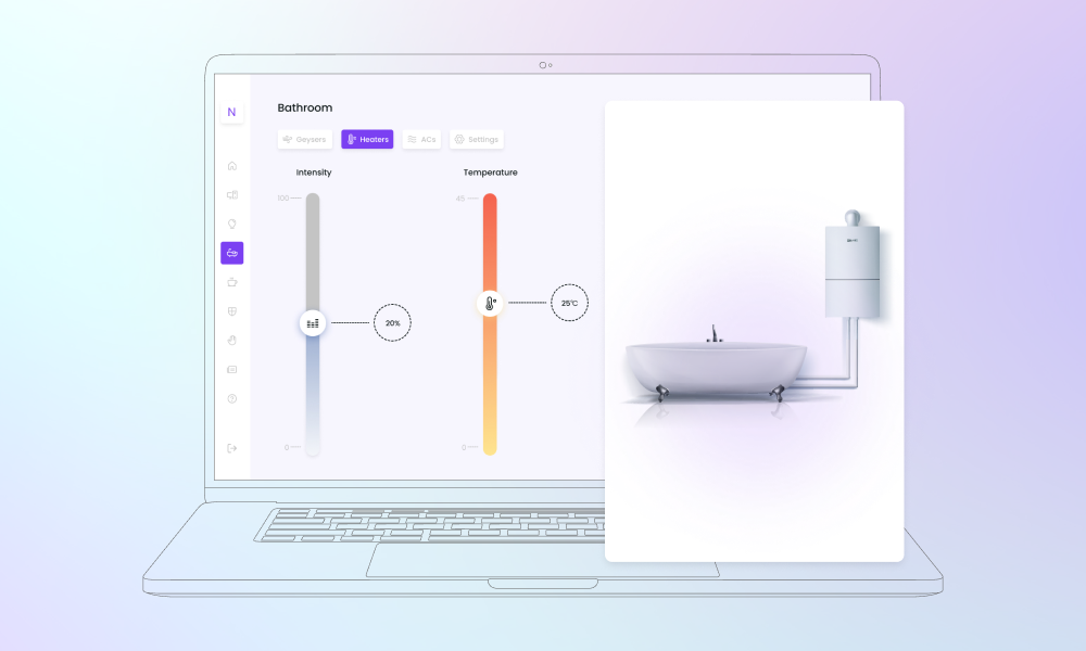 Smart badrumsgränssnitt för hantering av vattenanvändning