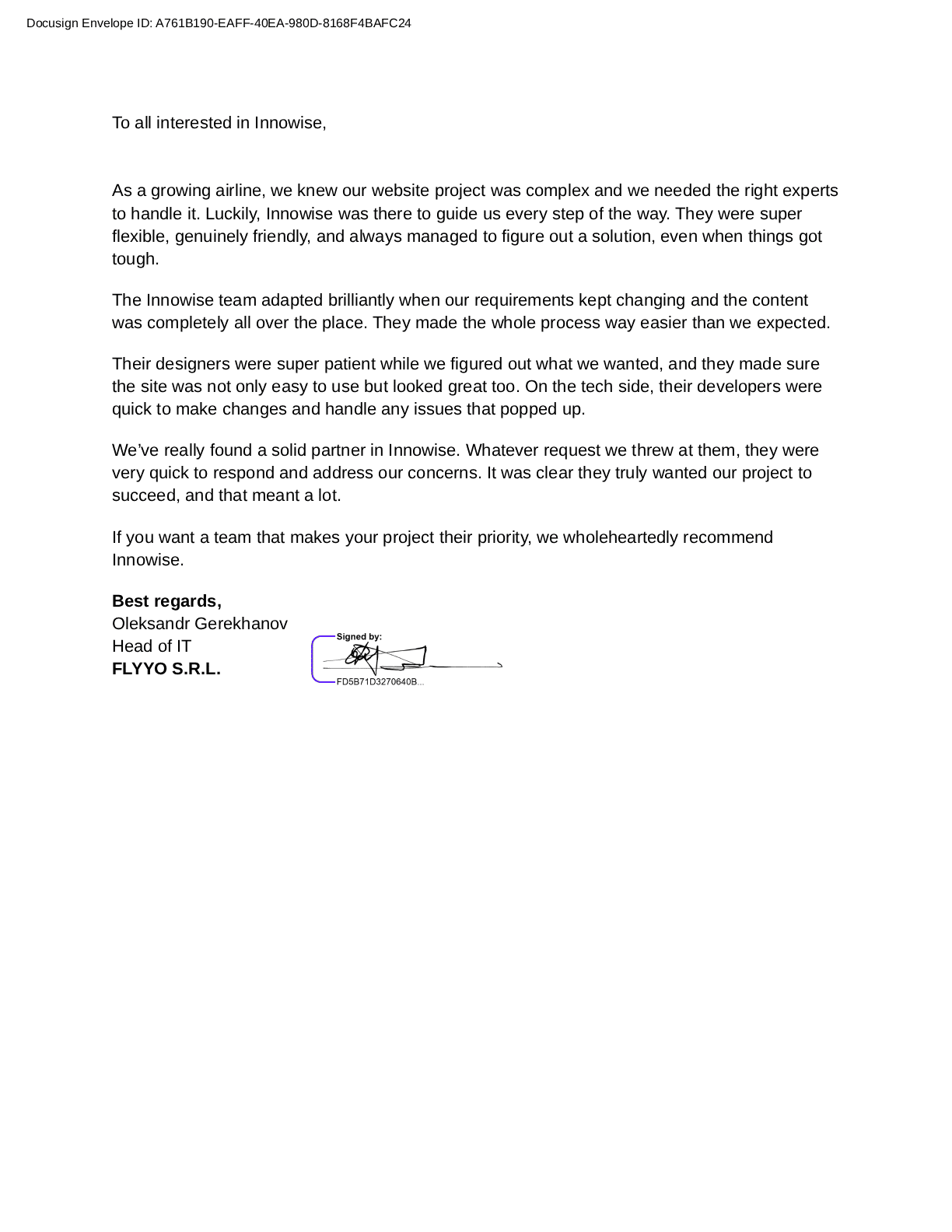 List polecający, Strona 1