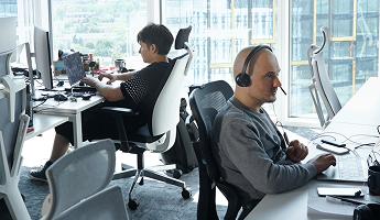 Innowise IT team working on big data and AI projects