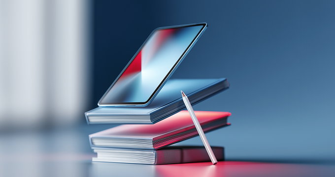 Modern education blends traditional study with digital tools for tracking and enhancing student progress