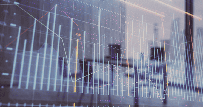 AI-driven finance dashboard overlays urban skyline, highlighting real-time analytics for smarter investments