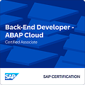 SAP Certified Associate Back-End Developer ABAP Cloud