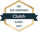 Clutch Top B2B Companies Global 2022 badge.