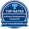 Top Custom Software Development Companies badge.
