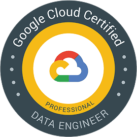 Google Cloud Certified – Professional Data Engineer.