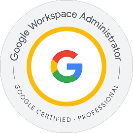 Google Cloud Certified – Professional Google Workspace Administrator.