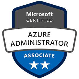 Microsoft Certified: Azure Administrator Associate.