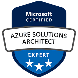 Microsoft Certified: Azure Solutions Architect Expert.