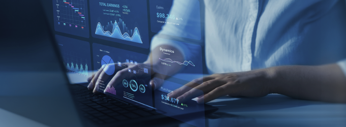 Accessing a centralized analytics portal to evaluate company operations and outcomes.