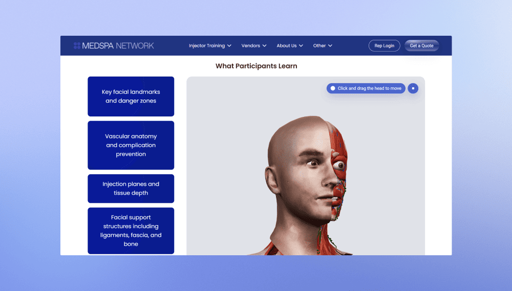 MedSpa Network website redesign and rebuild.