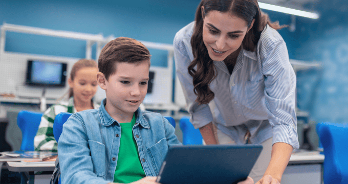 K-12 learning app used by students and teacher.