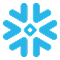 Snowflake logo.